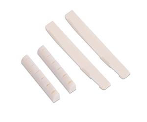 6 Slots Cow Bone Guitar Nut and Saddle Set Compensation Repair Replacement Accessory for High Pitch Sound6 Slots