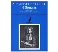 6 Sonatas Vol. 2 treble recorder and piano (intermediate) Corelli from op. 5 Sch