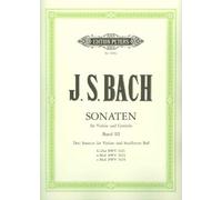 6 Sonatas Volume 3 BWV1021, BWV1023 and BWV1024 : for Violin and Bc