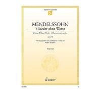 6 Songs Without Words op. 38 piano (easy - intermediate) Mendelssohn Bartholdy S