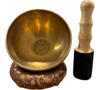 6'' Soul Star Chakra Singing Bowl, Handmade Tibetan Singing Bowl, Meditation Sound Bowl For healing, Yoga and Prayer, Singing Bowl with Cushion and Stick