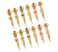 6 Special Swimsuit Design Golf Tees Set, Sturdy | Strong, 6 Mixed Colors, for Training Area, Sports Play, Golfers, Special Gift, Swimsuit Inspired