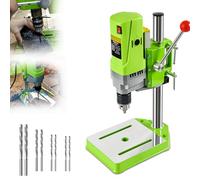 6-Speed Adjustable Electric Drill Press Stand with Clamp for DIY & Professional Projects for Home & Garden Use