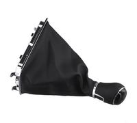 6 Speed Manual Gear Shift Knob Black Leather Chrome Trim for Passat B8 Direct Replacement Shifter