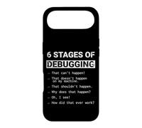 6 Stages of Debugging: Funny Coding Logic Computer Science Case for iPhone Air
