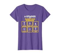 6 Stages of Marathon Running for Runners and Winners T-Shirt