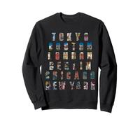 6 Stars World Marathon Running runners iconic city Sweatshirt