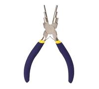 6 Step Bail Making Pliers, Jewelry Making Tool Wire Looping Pliers Wire Bending Tool with Non Slip Handle Lightweight Multifunctional for Earrings Rings Crafting DIY