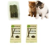 6 Sticks/box Mint Stick Gall Fruit Molar Stick for Cat Teeth Cleaning Pet Z5E9 Toys Supply New 2024 Treating