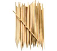 6” Sticks Kabob Skewers For Grilling BBQ Skewer Sticks 100 Pack World Sign (B, One Size)