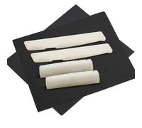 6 String Acoustic Guitar Bone Bridge Saddle and Nut Made of Real Bone Pack of 2 Sets