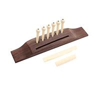 6 String Acoustic Guitar Bridge And Nut & And 6 Rosewood Bridge Pins Wood Accessories Electric Parts End Pin
