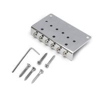 6 String Bass Guitar Bridge Double Channel Adjustable String Bass Bridge Alloy Texture Present For Professional Stylish Bass Bridge