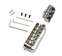 6 String Bass Guitar Bridge Double Channel Adjustable String Bass Bridge Alloy Texture Present For Professional Guitar Hardware