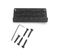 6 String Bass Guitar Bridge Double Channel Adjustable String Bass Bridge Alloy Texture Present For Professional