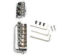 6 String Bass Guitar Bridge Double Channel Adjustable String Bass Bridge Alloy Texture Present For Professional Guitar Accessory