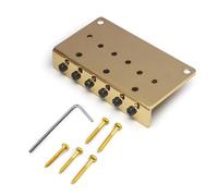 6 String Bass Guitar Bridge Hardware Alloy Texture Guitar Bridge Electric Stage Studio Use Stylish Bass