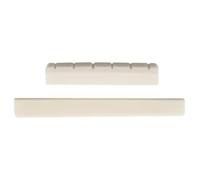 6 String Bone Guitar Bridge Saddle And Acoustic Guitar Bone Nut Unslotted Guitar Nut Replacement Repair Parts