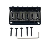 6 String Box Guitar Bridge Electric Guitar Bridge Tailpiece Top Load Fixed Hardtail Saddle Box Guitar Parts