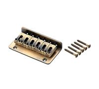 6 String Electric Bass Guitar Fixed Bridge Slanted Head Hardtail Bridge Metal Texture Perfect For Electric Guitar Part