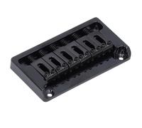 6 String Electric Guitar Bridge Kit Brass Through Body Non Tremolo Guitar Bridge with Wrench for ST TL Style Guitars, Crafted From Brass for Richer Tonality and Longer Sustain,