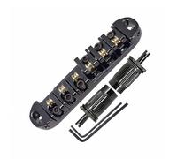6 String Electric Guitar Bridge Metal Roller Saddles Guitar Bridge Replacement Adjustable Roller Saddles Bridge