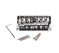 6 String Electric Guitar Bridge With Wrench & Screws Roller Saddle Fixed Hardtail Bridge Electric Guitar Part Roller Saddle