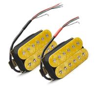 6-String Electric Guitar Humbucker Yellow Pickup Adjustable Screw Guitar Coil Splitting Pickup Professional Pickup