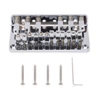 6 String Electric Guitar Metal Fixed Hardtail Saddle Bridge Replacement