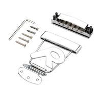 6 String Electric Guitar Tailpiece Bridge Metal Guitar Aerial Swing Tailpiece Bridge Cover and Baseplate Guitar Part