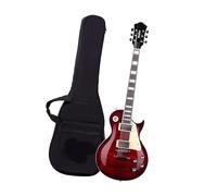 6 String Electric Guitar With Maple And Rosewood Fretboard Red Beginner Electric Guitar