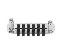 6 String Guitar Bridge, Zinc Alloy Vintage Guitar Bridge Replacement with Studs for LP SG EPI Style 6 String Electric Guitars