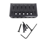 6-String Guitar Fixed Bridge Top Load Tailpiece With Screws & Wrench For Electric Replacement Part Accessories Brass Fixed Top Load Hardtail Bridge Easy To Learn For Kids Zinc Alloy Part Accessory