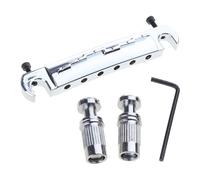 6 String Guitar Integrated Bridge Saddle Tailpiece No Code Adjustable All Around for Most Electric Guitars LP Electric No Code Adjustable