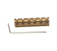 6 String Guitar Nut Height Adjustable Brass Roller Split Regulation Parts for Electric Acoustics Enduring Height Adjustable Brass Bridge for Electric Repair Parts Maintenance Supplies String