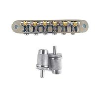 6 String Guitar Roller Bridge Adjustable Guitar Bridge With Stopbar Studs Roller Saddle Bridge