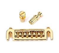 6-String Guitar Roller Bridge Saddle Tailpiece Combo with Adjustable Wraparound for Most Electric Guitar Combo