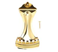 6 String Guitar Tail Piece, Replacement of Guitar Drawstring Accessories, Zinc Alloy Metal Bridge for Bridge Vibrato Resonator Replacement Parts (Gold)