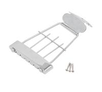 6 String Guitar Tailpiece Bridge, Adjustable Metal Trapeze, 10mm String Spacing for Archtop Jazz Bass - Durable Construction, Easy Installation for Enhanced Sound Quality