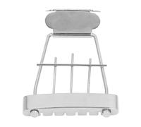 6 String Guitar Trapeze Tailpiece Bridge Adjustable Metal Tailpiece with 10mm String Spacing for Archtop Jazz Bass Guitar Parts
