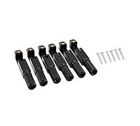 6 String Hard Tail Bridge Electric Guitar Bridge 6 Chair Hard Tail Bridge Top Loading Guitar Accessory Guitar Bridge 4mm Height Adjustment Screws