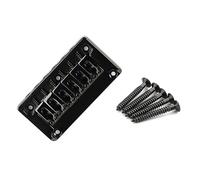 6 String Hard Tail Fixed Guitar Bridge With Mounting Screws Top Load Tailpiece For Precisions Electric Instrument