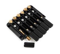6 String Headless Guitar Bridge Tailpiece Retro Style Fixed Copper Saddle Tremolo System,Compatible Most Headless Electric Guitar Fits Strandberg/Steinberger Style Builds with Full Mounting Kit
