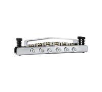 6 String Metal Alloy Guitar Bridge Cover and Base Plate for Enhanced Sound and Durability Adjustable Bridge with Roller Saddle and Protecting Cover