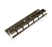 6 String Stopbar Tailpiece For Flat Top Lap Steel Guitar in chrome (Bridge)