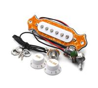 6 String White/Black/Red Acoustic Guitar Sound Hole Pickup Pre-Wired Pickup Set Up Pots Knobs Soundhole Pickup (Color : 07)