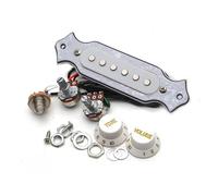 6 String White/Black/Red Acoustic Guitar Sound Hole Pickup Pre-Wired Pickup Set Up Pots Knobs Soundhole Pickup (Color : 06)