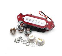 6 String White/Black/Red Acoustic Guitar Sound Hole Pickup Pre-Wired Pickup Set Up Pots Knobs Soundhole Pickup (Color : 05)