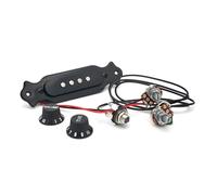 6 String White/Black/Red Acoustic Guitar Sound Hole Pickup Pre-Wired Pickup Set Up Pots Knobs Soundhole Pickup (Color : 01)
