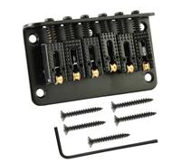 6 Strings 78mm Hardtail Saddle Bridge Electric Guitar Parts Metal Guitar Tailpiece Replacement Accessories for Fen-der for Strat for Tele